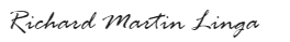 signature - richard martin linga